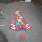 Removing Old Playground Markings in Castlehill 2