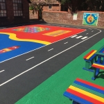 Tennis Courts Line Markings in Town End 5