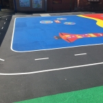 Tennis Courts Line Markings in Lingards Wood 2