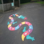 Playground Basketball Line Markings in Heath End 7