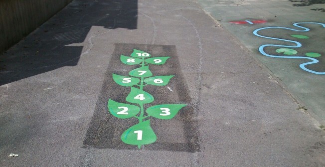 Primary School Line Markings in Aston