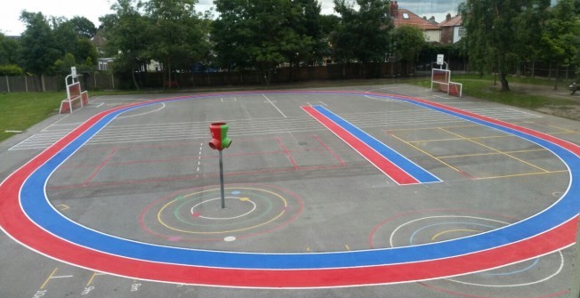 School Daily Mile Painting in Axford