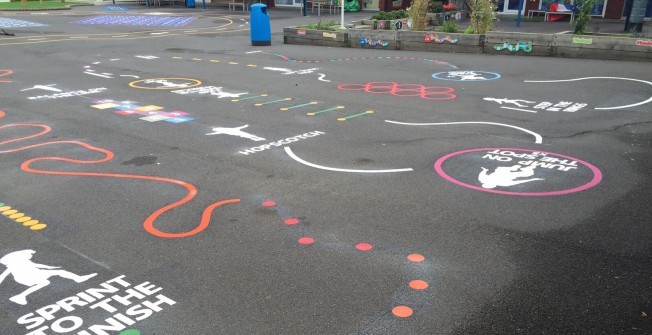 KS1 Thermoplastic Play Designs in Ashwell