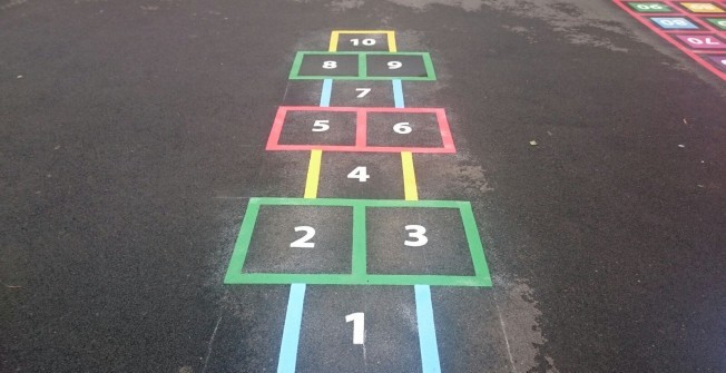 Colourful Hopscotch in Littleworth