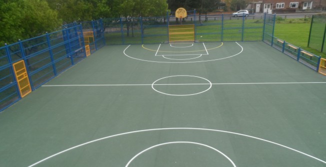 Schools Basketball Line Marking in Aston