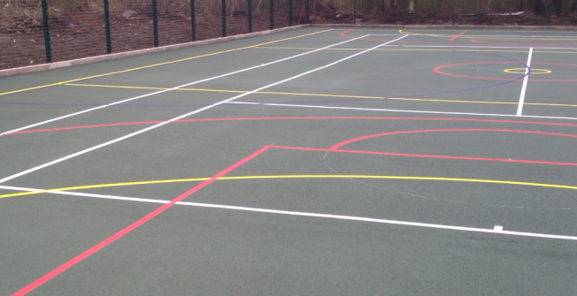 Coloured Sports Lines in Newton