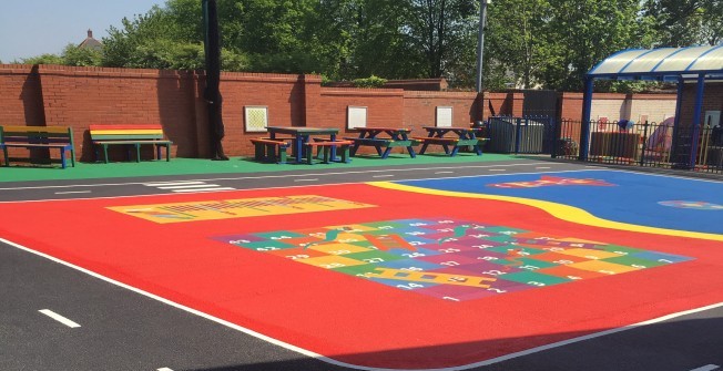 Playground Line Markings in Netherton